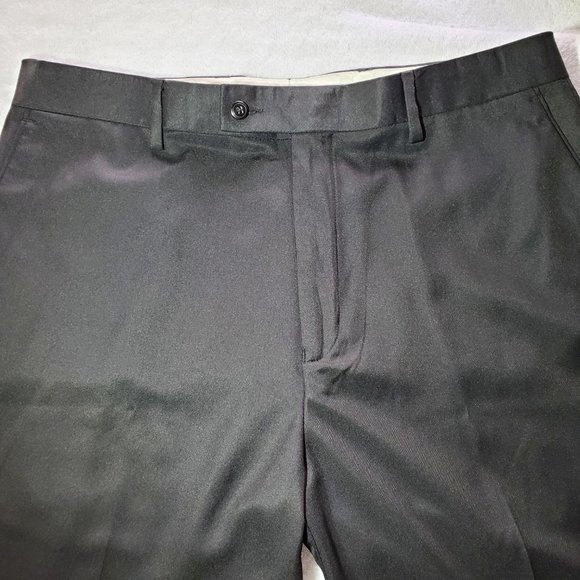 ALAN FLUSSER Black Dress Slacks Golf Pants, 38x34 - Picture 7 of 7